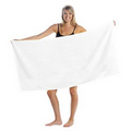 Promotional Loop Terry Beach Towel (White Embroidered)